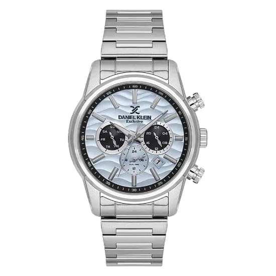 Relogio Analógico Masculino Daniel Klein DK.1.14062-3 Exclusive Gents / Pulseira de Aço Inoxidável - Prata