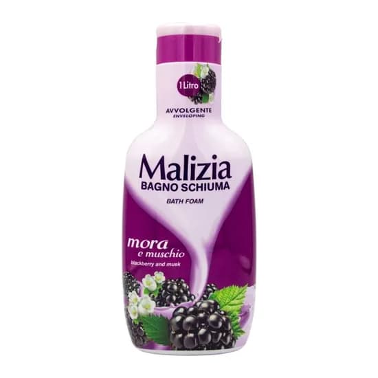 Sabonete Liquido Malizia Bagno Schiuma Amora e Malva 1L