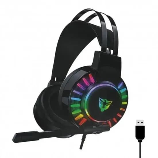 Fone Satellite AE-306 Gaming RGB com Microfone