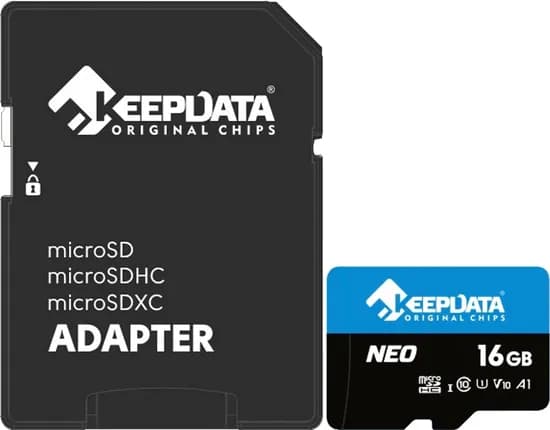 Cartão de Memória Micro SD Keepdata 16GB Neo KDMSDC10U1V10A1/16G - 95/10MB/s
