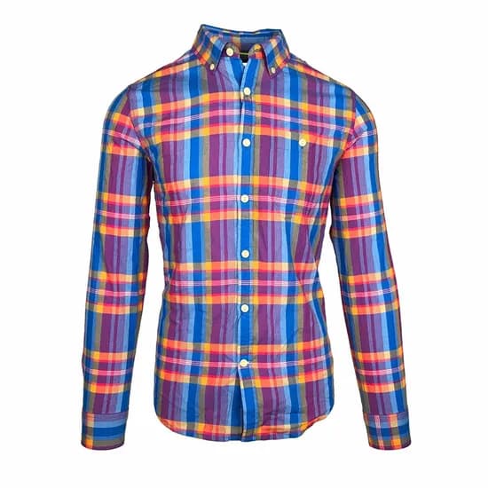 Camisa Tommy Hilfiger Masculino C8878A7761-422 M Azul Xadrez