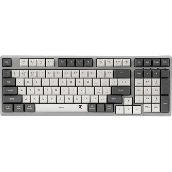 Teclado Redragon BK-7114WG Sem Fio Switch Scissor - Cinza/Branco (Inglês)