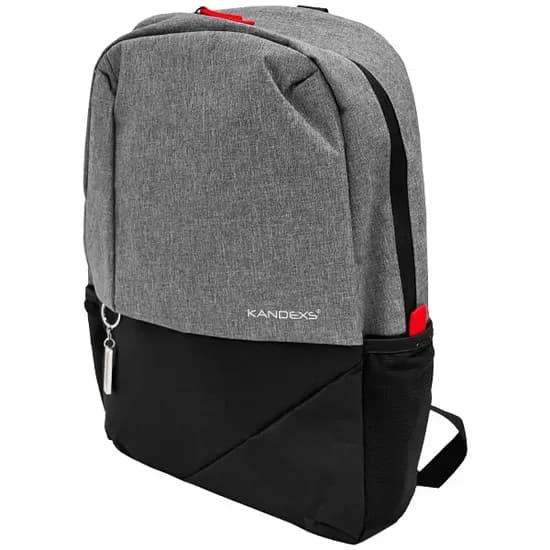 Mochila para Computador Portátil de Até 15.6" Satellite Kandexs A-KP7013 - Preta / Cinza