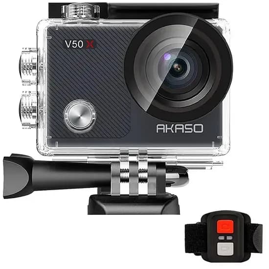 Câmera de Ação Akaso V50 X 20MP 4K com Wi-Fi - Cinza