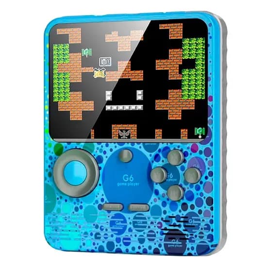 Console Portatil Game Box G6 Power Bank 666 Jogos - Azul
