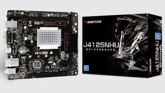 Placa Mãe com Processador Biostar J4125NHU Itx Intel Celeron J4125U