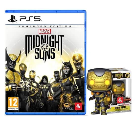 Jogo Marvel Midnight Suns Enhanced Edition + Funko Midnight Suns Iron Man para PS5