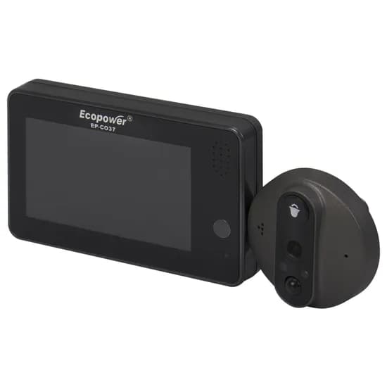 Vídeo Porteiro Ecopower EP-C037 3MP/Wi-Fi - Preto