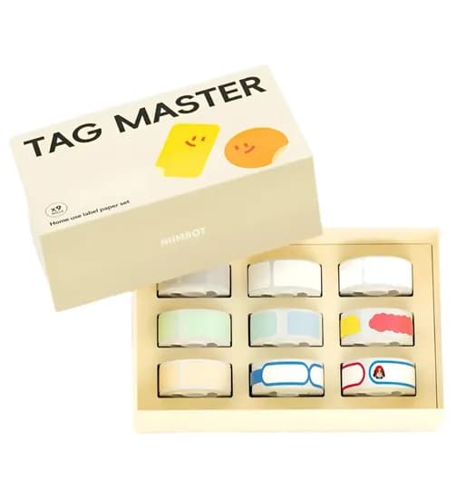 Imp. Fita Termica de Etiquetas D11 Tag Master 9 Rolos Colori