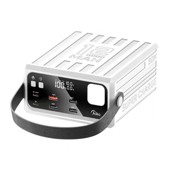 Carregador Port. Joko J43 120000MAH PD 30W White USB 22.5W Power Supply