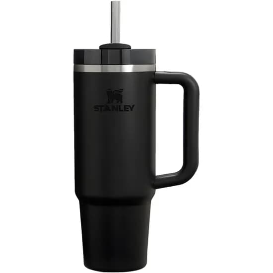 Copo Stanley Flowstate Quencher H2.0 Tumbler com Canudo 887ML - Preto 2.0