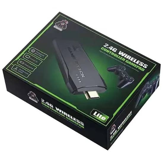 Console 2.4G Wireless Controller Gamepad Lite com 2 Controles Caixa Pequena