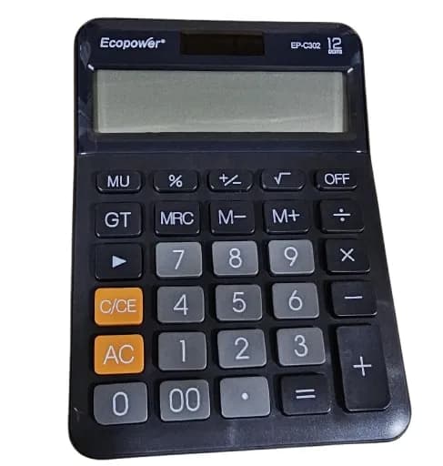 Calculadora Ecopower EP-C302 - Preto