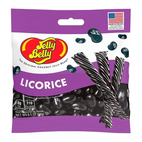 Bala Jelly Belly Licorice Pacote 99G