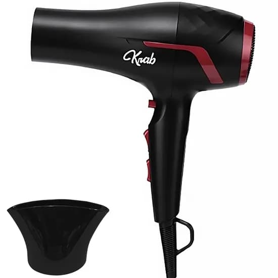 Secador de Cabelo Krab KBSC20 2.000 Watts 220V ~ 60HZ - Preto/Vermelho