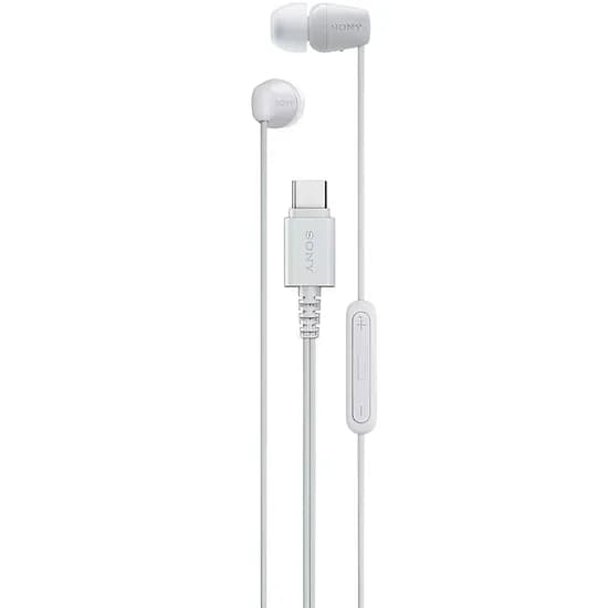 Fone de Ouvido Sony IER-EX15C 3,5 MM USB-C com Microfone - Branco
