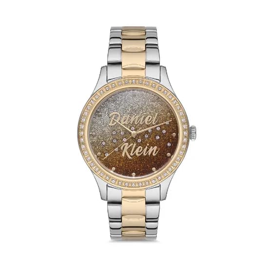 Relógio Analógico Feminino Daniel Klein Premium DK.1.12538-5 - Prata/Dourado
