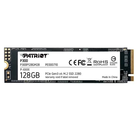 SSD M.2 Patriot P300 128GB Nvme PCI-Exp Gen 3 - P300P128GM28