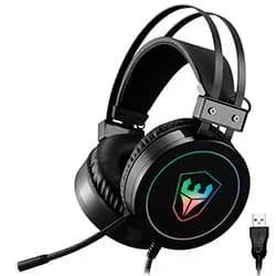 Headset Gamer Satellite AE-358 RGB / com Fio - Preto