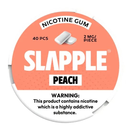 Goma de Nicotina Slapple Peach - 2MG - 40PCS