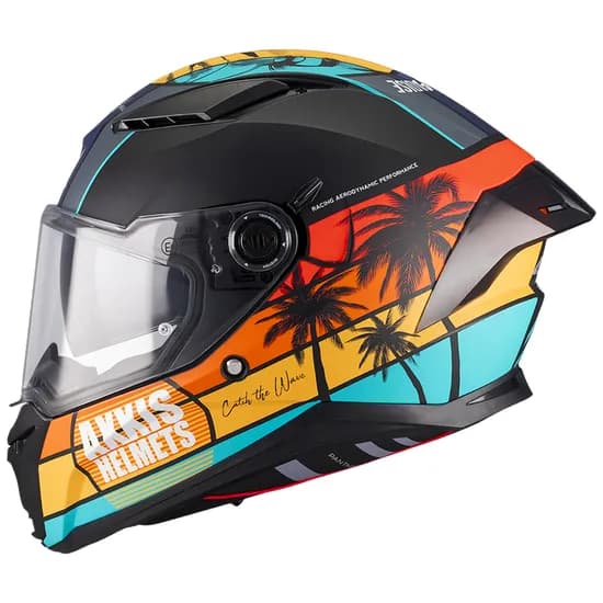 Capacete Axxis Panther SV Bay B4 - Fechado - Tamanho M - com Óculos Interno - Matt