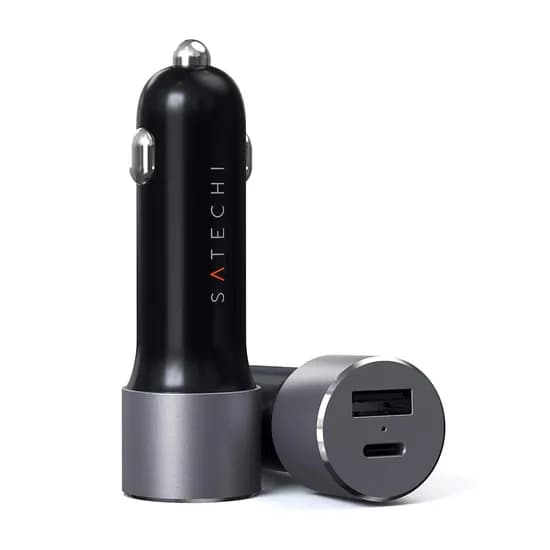 Carregador de Carro Satechi ST-TCPDCCM 72W USB-C/USB-A - Space Gray