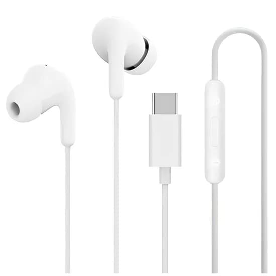 Fone de Ouvido Xiaomi M2413E1 com Fio Tipo-C - Branco
