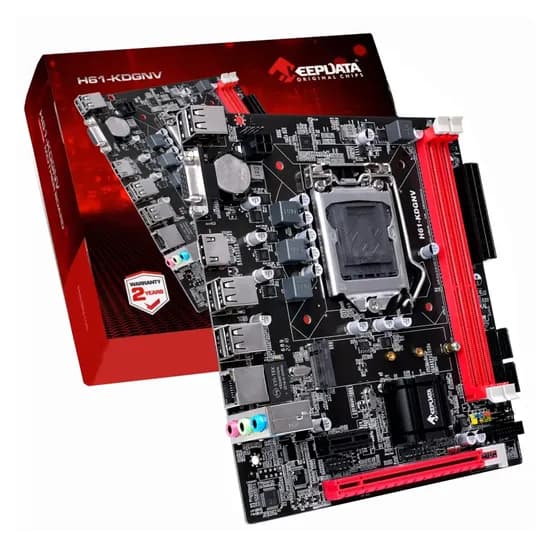 Placa Mãe Keepdata H61-KDGNV DDR3 Socket LGA 1155 Chipset Intel H61 Micro ATX