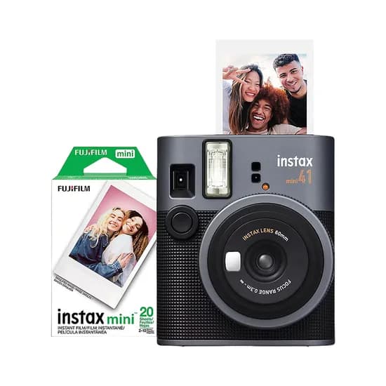 Cámara Fujifilm Instax Mini 41 Con 20 Películas Instantáneas