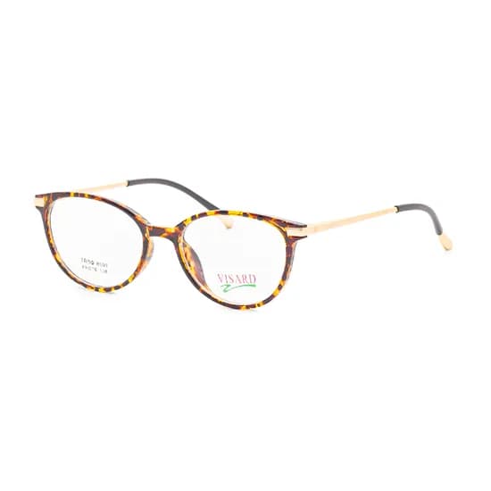 Armação para Óculos de Grau Visard TR8009 C3 Tam. 49-18-138MM - Animal Print/Dourado