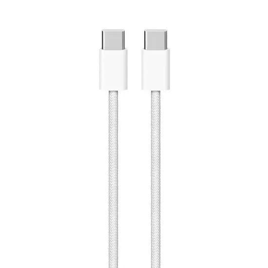 Cabo USB-C Apple iPhone 15 Tipo C MQKJ3FE/ 1M 60W Branco Original