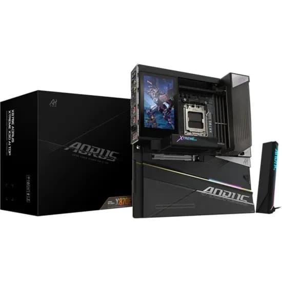Placa-Mãe Gigabyte X870E Aorus Xtreme X3D Ai Top Edge LCD AM5 DDR5