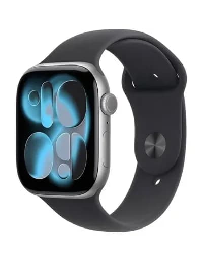 Apple Watch S11 Caixa de Alumínio Em Cinza Espacial e Pulseira Esportiva Na Cor Preta 46 MM M/L MEV44LW/A