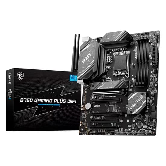 Placa Mãe MSI B760 Gaming Plus Wi-Fi DDR5 Socket LGA 1700 Chipset Intel B760 ATX