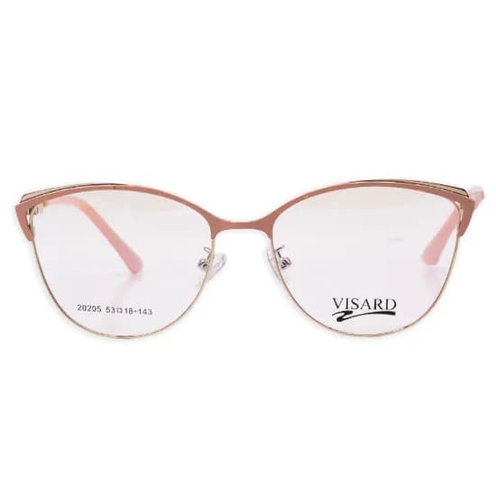 Armação para Óculos de Grau RX Visard 20205 53-18-143 Col.03 - Rosa Claro/Dourado