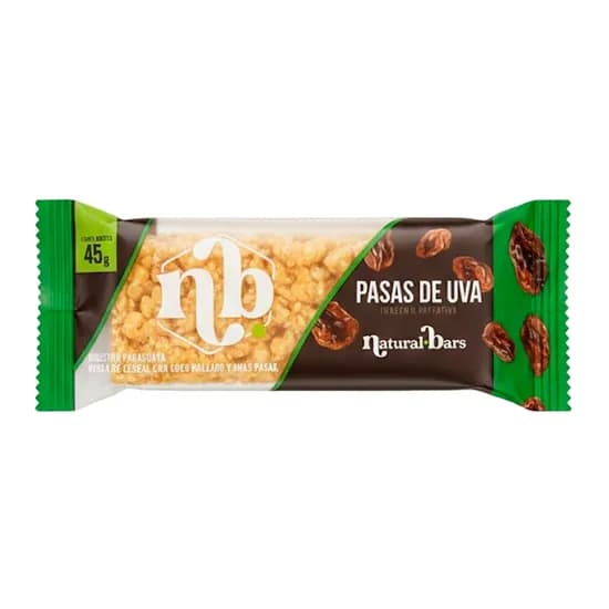 Barra Cereal Natural Bars Passas 45G