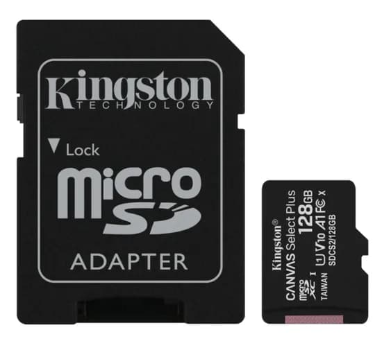 Cartão de Memória Micro SD Kingston C10 128GB / 100MBS - (SDCS2/128GB)