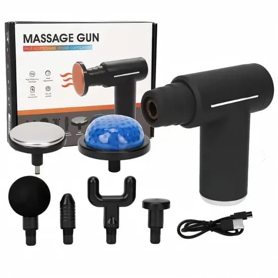 Massageador Muscular Satellite A-ML17 com 6 Cabeças Recarregável - Preto