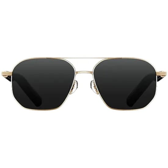 Óculos com Speaker Mijia M2547G1 Smart Audio Glasses com Bluetooth e Microfone - Dourado/Preto