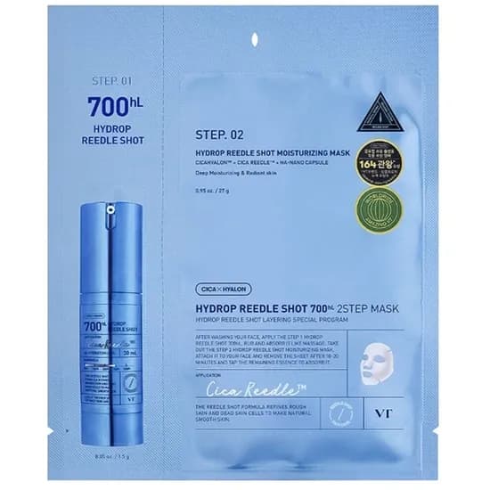 Máscara Facial VT Cosmetics Reedle Shot 700HL 2 Step Mask - 1 Unidad