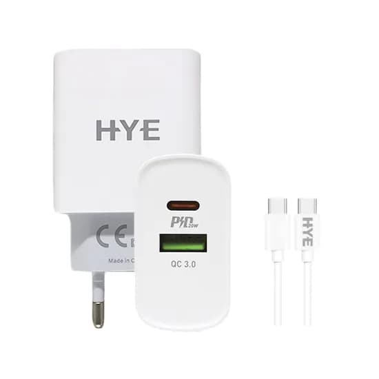 Carregador Hye HYEC9C+ Turbo USB+USB-C / 3.0 / 20W