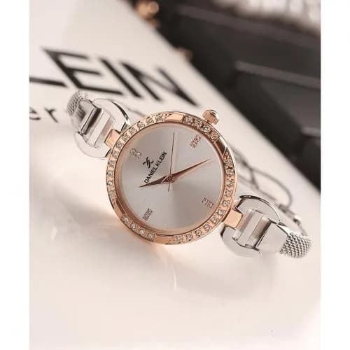 Relógio Analógico Daniel Klein Premium DK11803-5 Feminino, Metal - Prata e Rosa Ouro