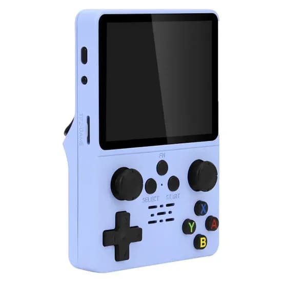 Consola Game Portatil Gameboy Switch R35S / Recarregável / PS1/ PS2/ PSP / 3.5" / 1GB - Azul Claro