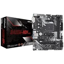 Placa Mãe Asrock B450M-HDV R4.0 Socket AM4 / VGA / DDR4