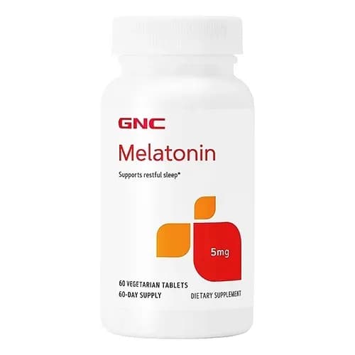 Suplemento GNC Melatonin 5MG 60 Cápsulas