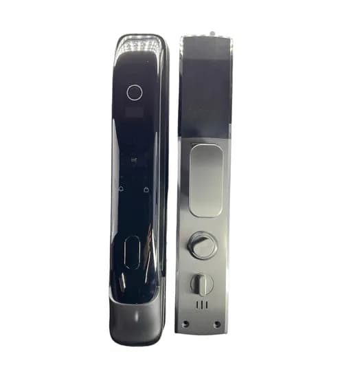 Fechadura Digital S928-2 Wifi Tuya/Senha/Cartão/Chave Cinza