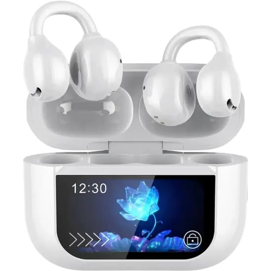 Fone de Ouvido Sem Fio G-Tide Future Clip Earphone com Bluetooth / Tela - Branco