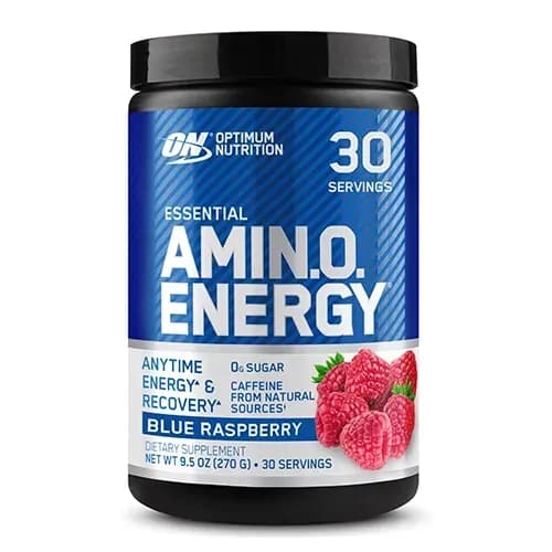 Suplemento Optimum Nutrition Amino Energy Blue Raspberry 30 Cápsulas