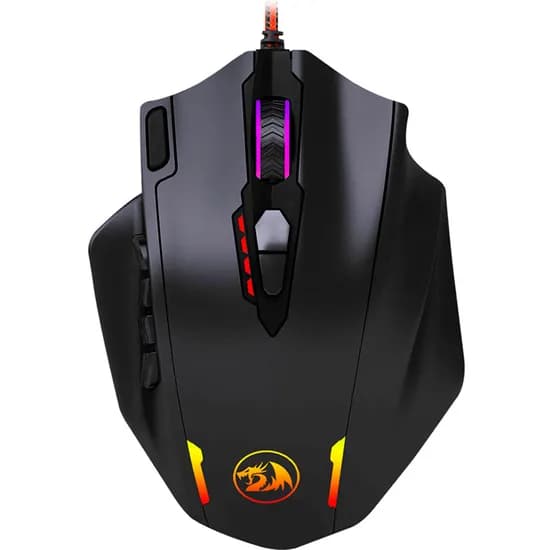 Mouse Gamer Redragon Impact M908 RGB USB - Preto