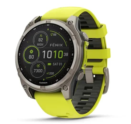 Garmin Relógio Fênix 8 47MM Solar Sapphire Yellow 010-02906-20